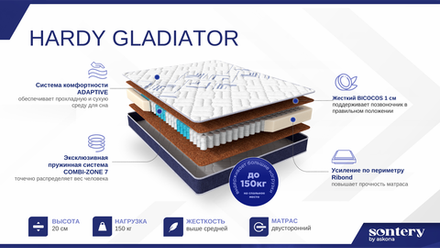 Матрас HARDY Gladiator