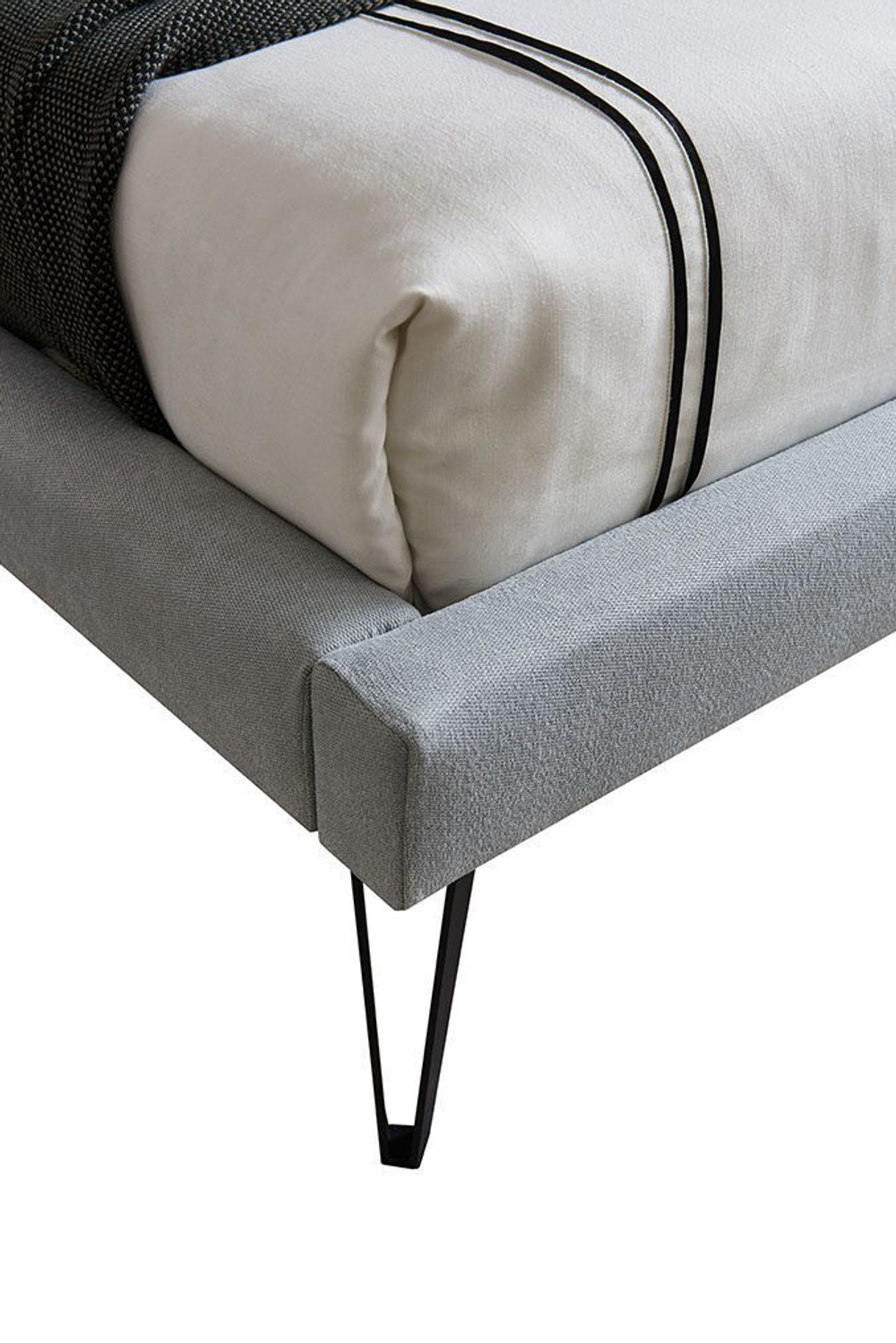 Кровать 1801 серая