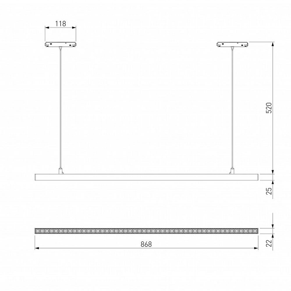 Подвесной светильник Elektrostandard Slim Magnetic a064805