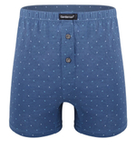 Мужские трусы-шорты в крапинку (Размер: L) (Цвет: синий)