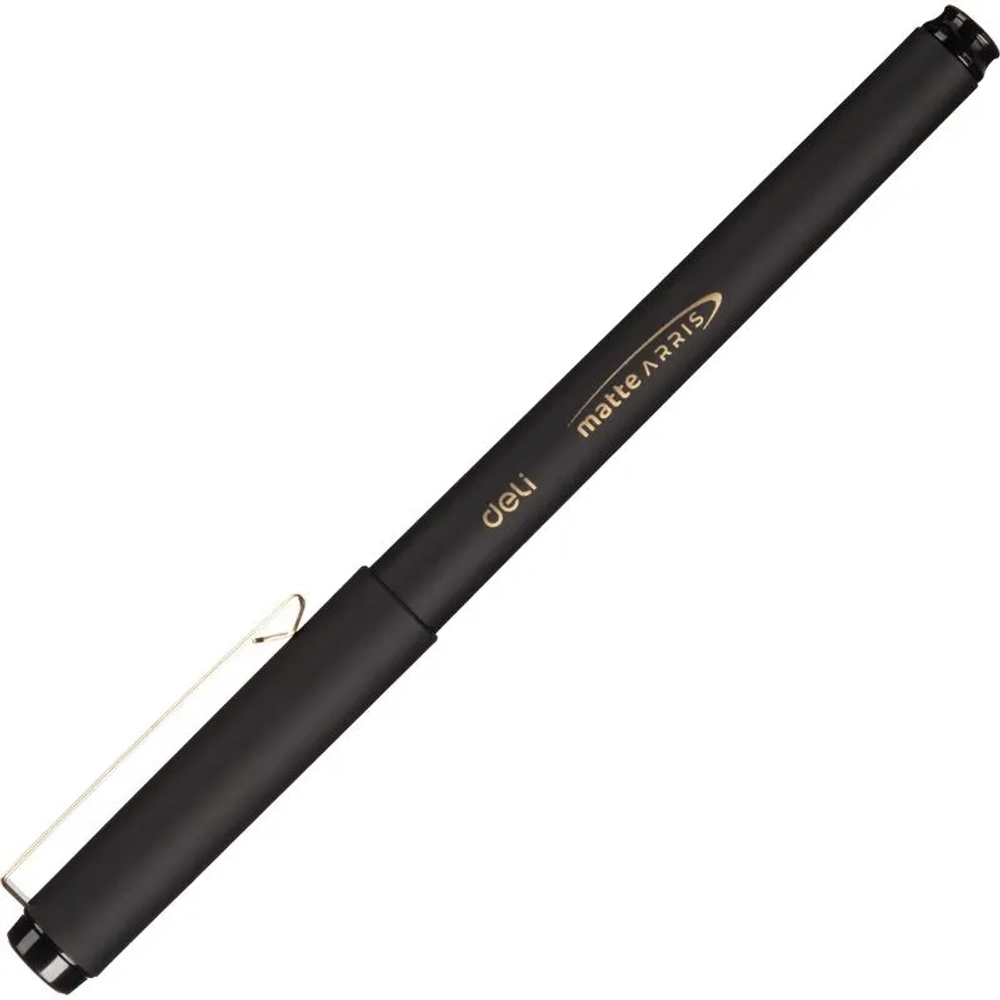 Гелевая ручка, 0,5 мм, черный Deli Arris Matte EG84-BK