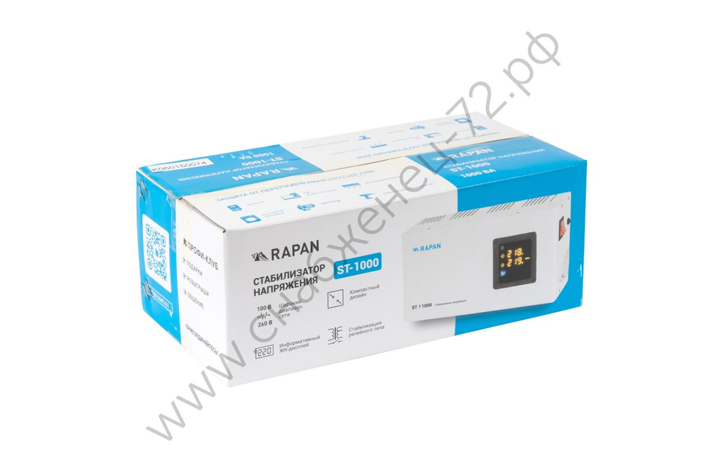 RAPAN ST-1000 стабилизатор сетевого напряжения, 1000ВА, Uвх. 100-260 В