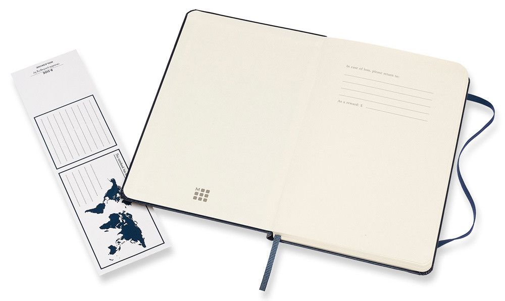 Блокнот Moleskine Classic Medium нелинованный твердая обложка (QP052B20)