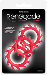Эрекционные кольца NS Novelties Renegade Gears, набор 3 шт., красные
