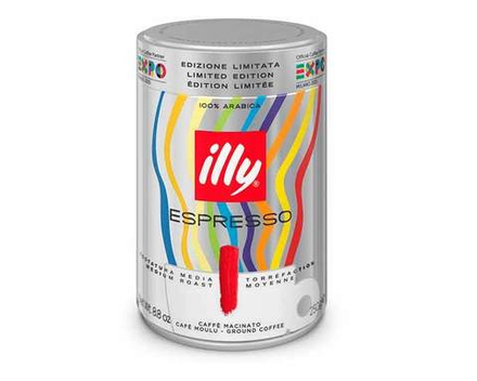 Кофе молотый Illy Caffe Espresso colored Expo Milano, 250 г (Илли)