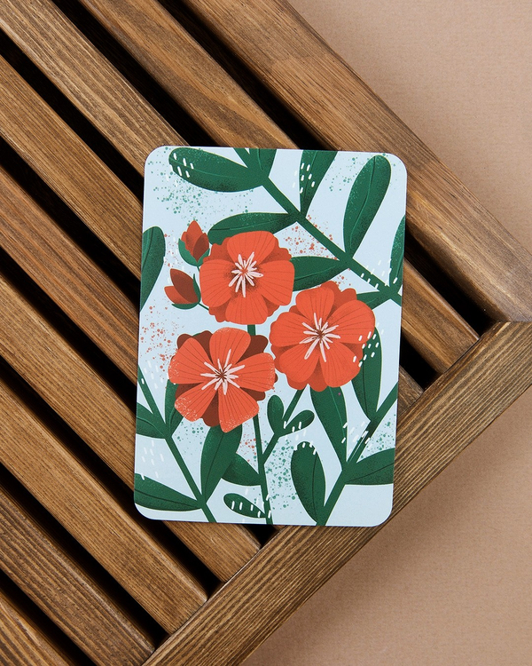 Мини-открытка "Веточки зеленые"