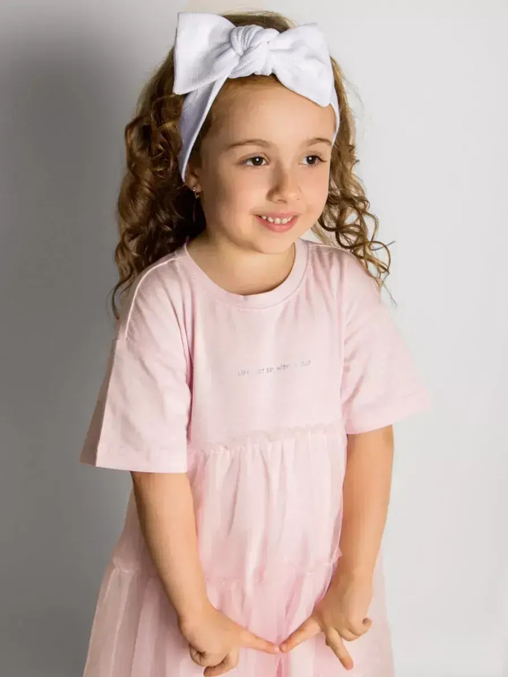 Повязка на голову для девочки солоха белая