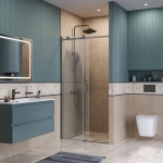 Душевая дверь BelBagno SOFT_CLOSE-2-BF-1-110-C-GM 110 стекло прозрачное/профиль оружейная сталь