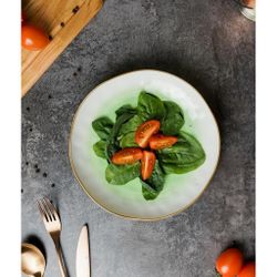 Салатник 450 мл d 21,5 см h3,8 см зеленый фарфор "The   Eco" P.L. Proff Cuisine [6]