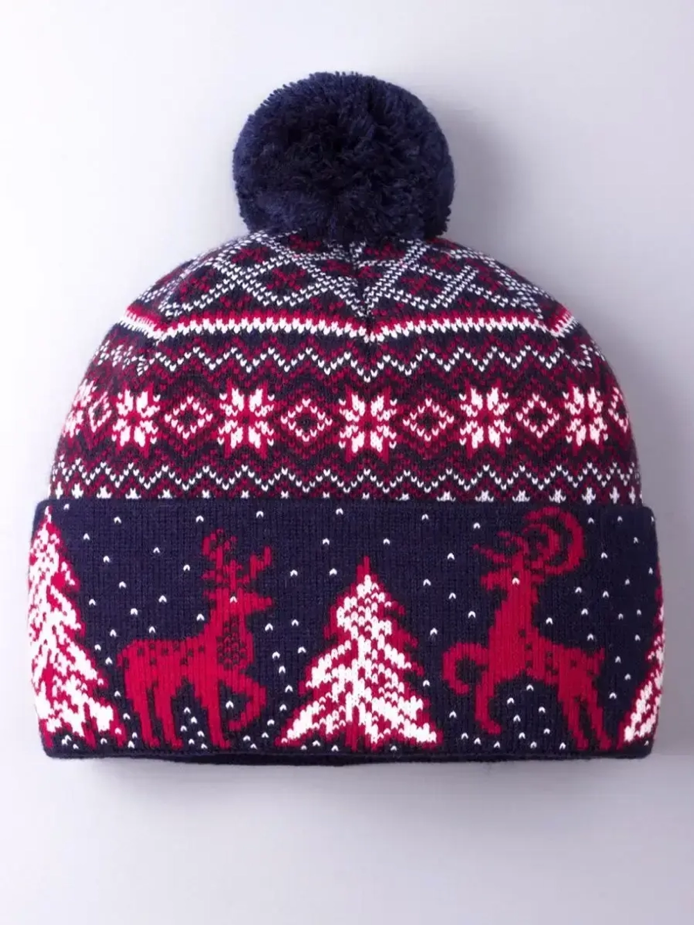 Шапка зимняя вязаная детская