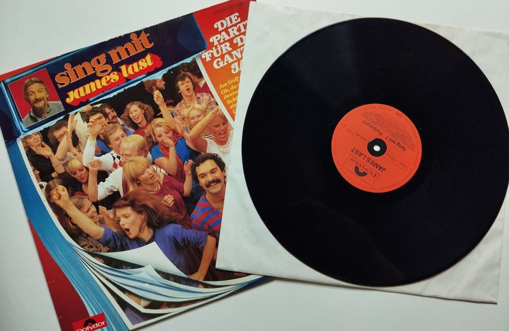 Винтажная виниловая пластинка LP James Last Sing Mit 7 Die Party Fur Das Ganze Jahr (Germany 1980)