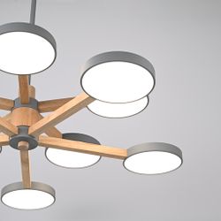 Люстра на штанге TURNA DBL L10 Gray