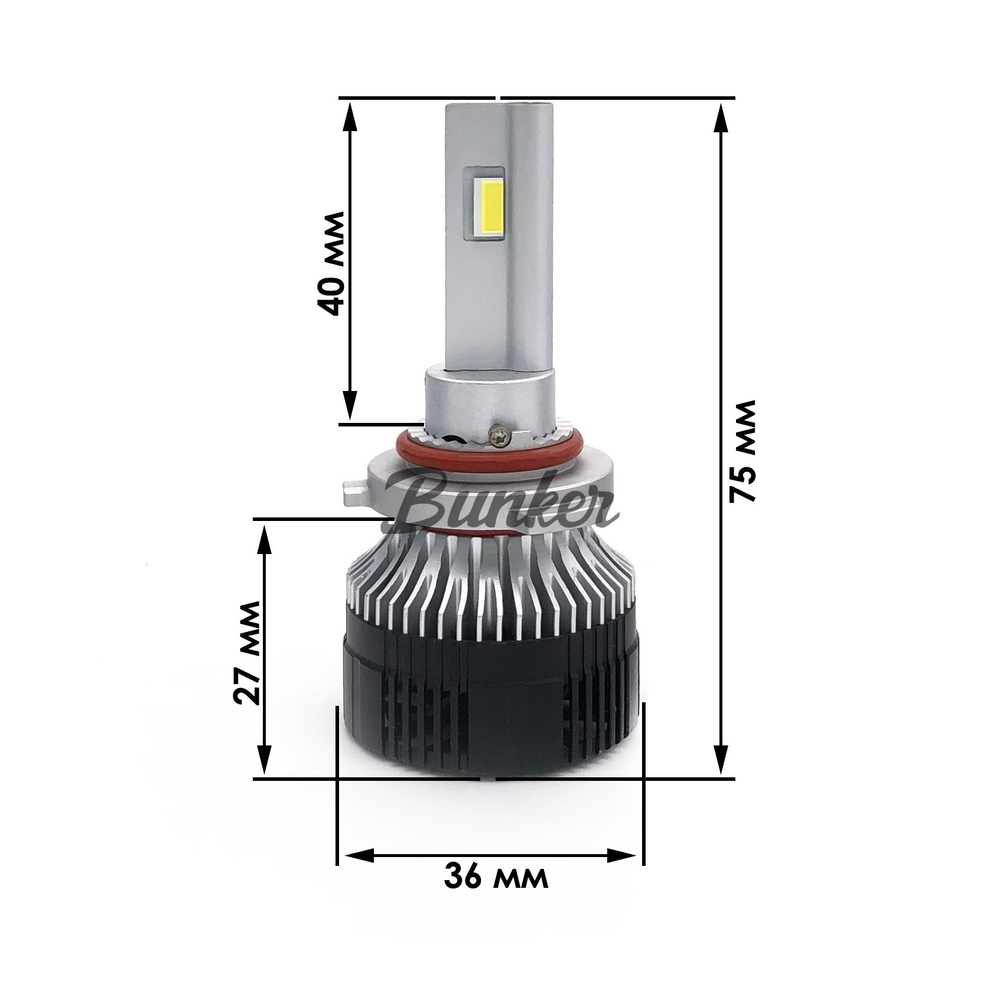 Светодиодные автомобильные LED лампы TaKiMi Progressive V2 HB4 (9006) 6000K 12/24V