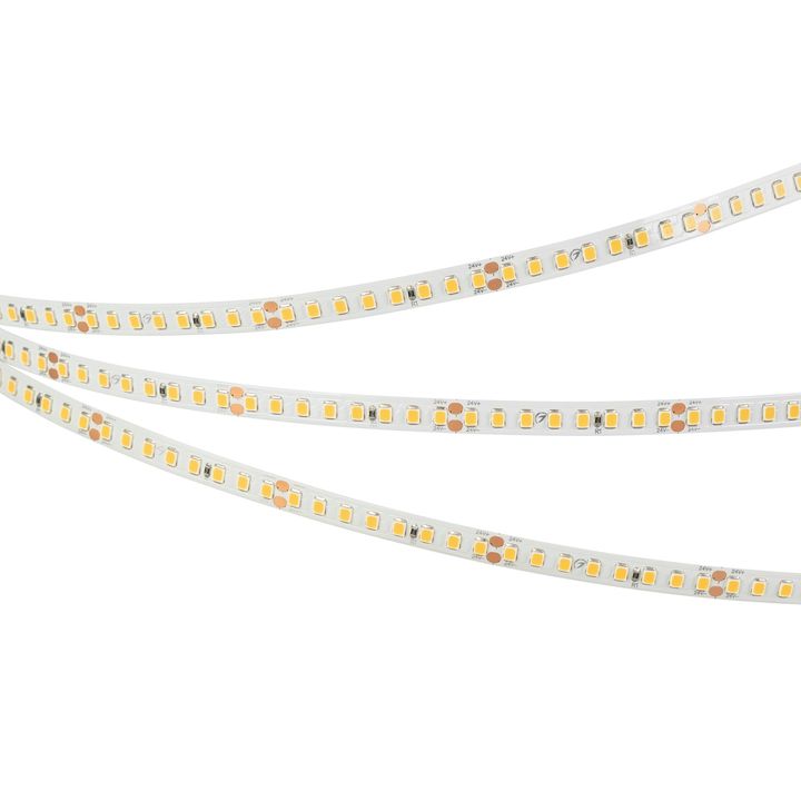 Светодиодная лента Arlight 12W/m 160LED/m 2835SMD теплый белый 5M UL-A160-8mm 24V Warm2700 040012