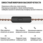 Наушники KZ ZS10 PRO с микрофоном, серебристые