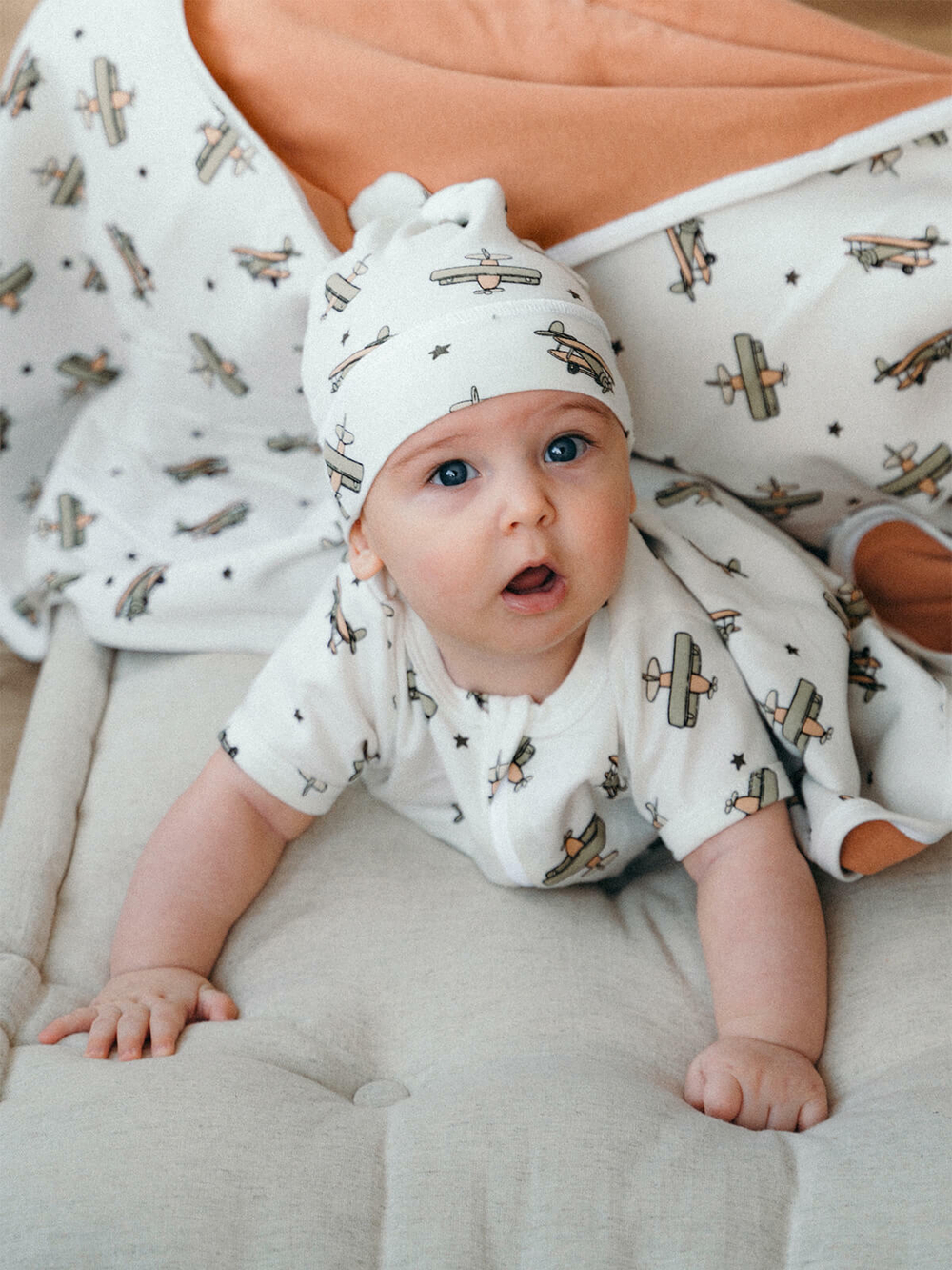 Двусторонний плед Mjölk Самолёты, уценка