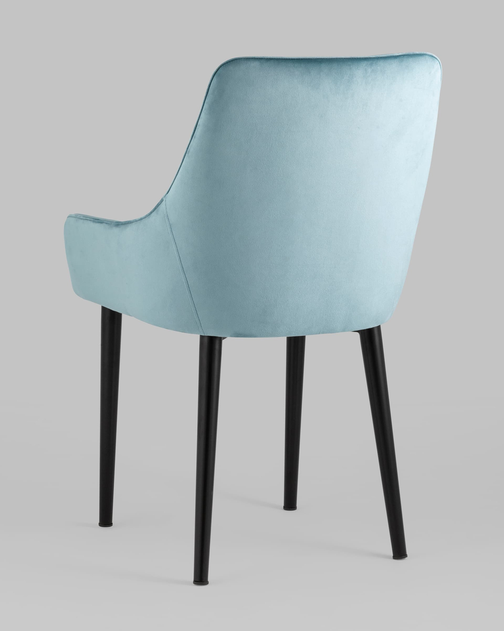 Стул Джоан велюр пыльно-голубой