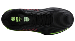 Мужские теннисные кроссовки K-Swiss Hypercourt Express 2 Clay - black/soft neon green/neon lava
