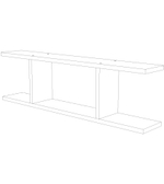 Полка 797×200×143 Вектор