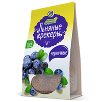 Льняные крекеры со вкусом черники, &quot;Компас Здоровья&quot;, 50 г