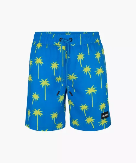 Пляжные шорты мужские Atlantic KMB-205, голубые