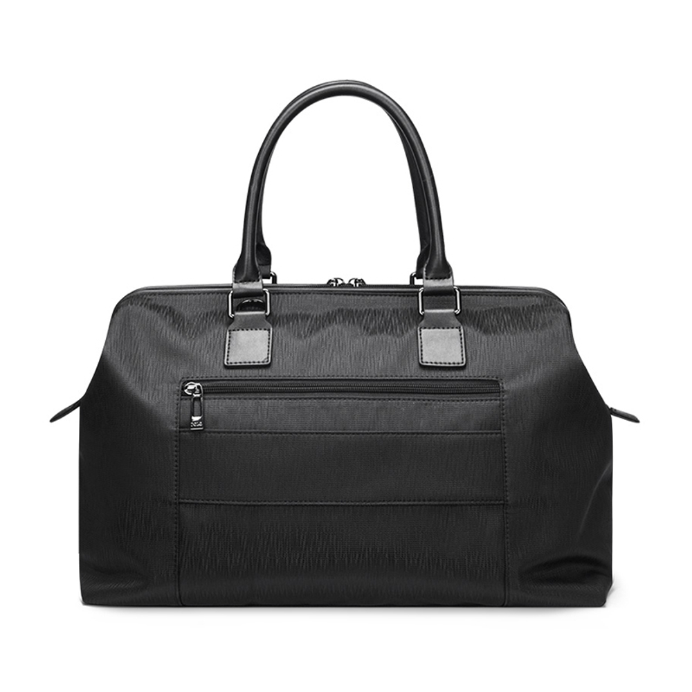 POLO Fabric With Synthetic Leather Shopping Bag Men"s Luggage Bag Travel Bag Men"s Black