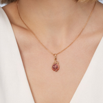 Подвеска «Гранат» из красного золота c гранатами и эмалью Артикул: 03-2766-00-204-1110-57