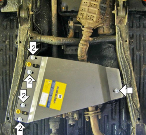 Защита стальная разд. коробки для Suzuki Jimny Motodor.72405