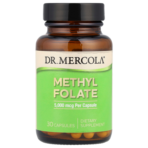 Dr. Mercola, Метилфолат, 5 мг, 30 капсул