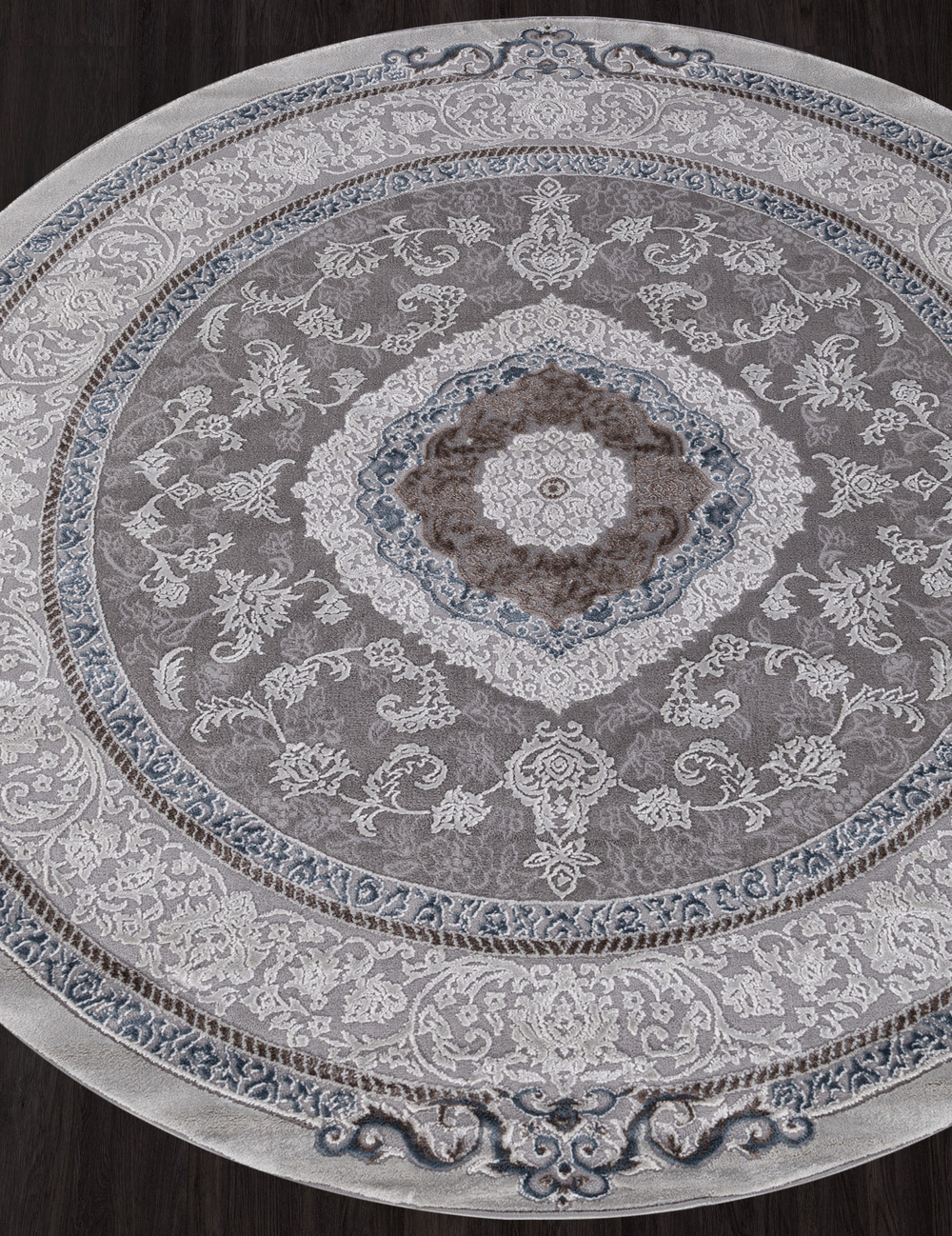 Ковер 03874A - BLUE / BLUE - Круг - коллекция ARMINA