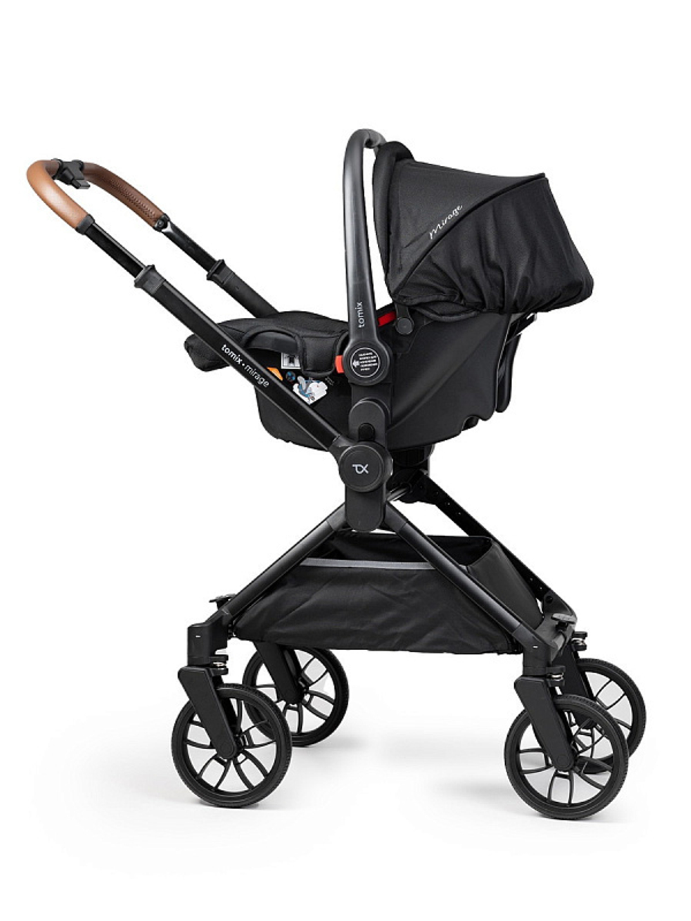 Детская коляска 3 в 1 Tomix Mirage Black