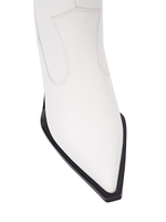 Женские кожаные белые казаки