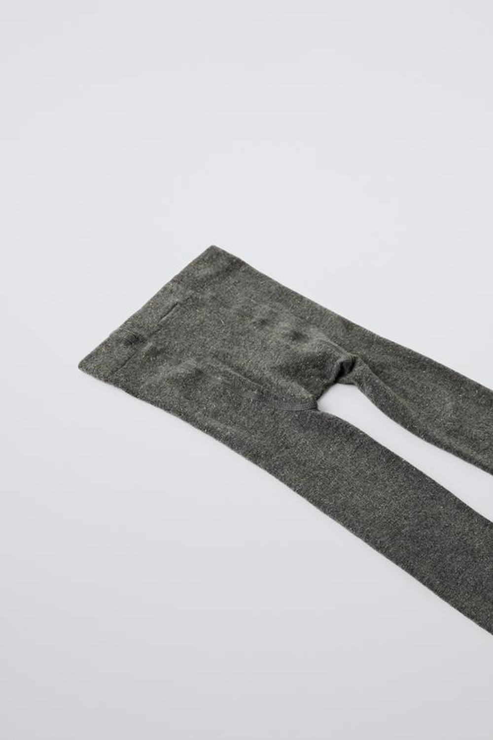 ZARA КОЛГОТКИ С БЛЕСКОМ, СЕРЫЙ