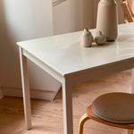 Стол кухонный IKEA INGO 75х75 из массива сосны, белый