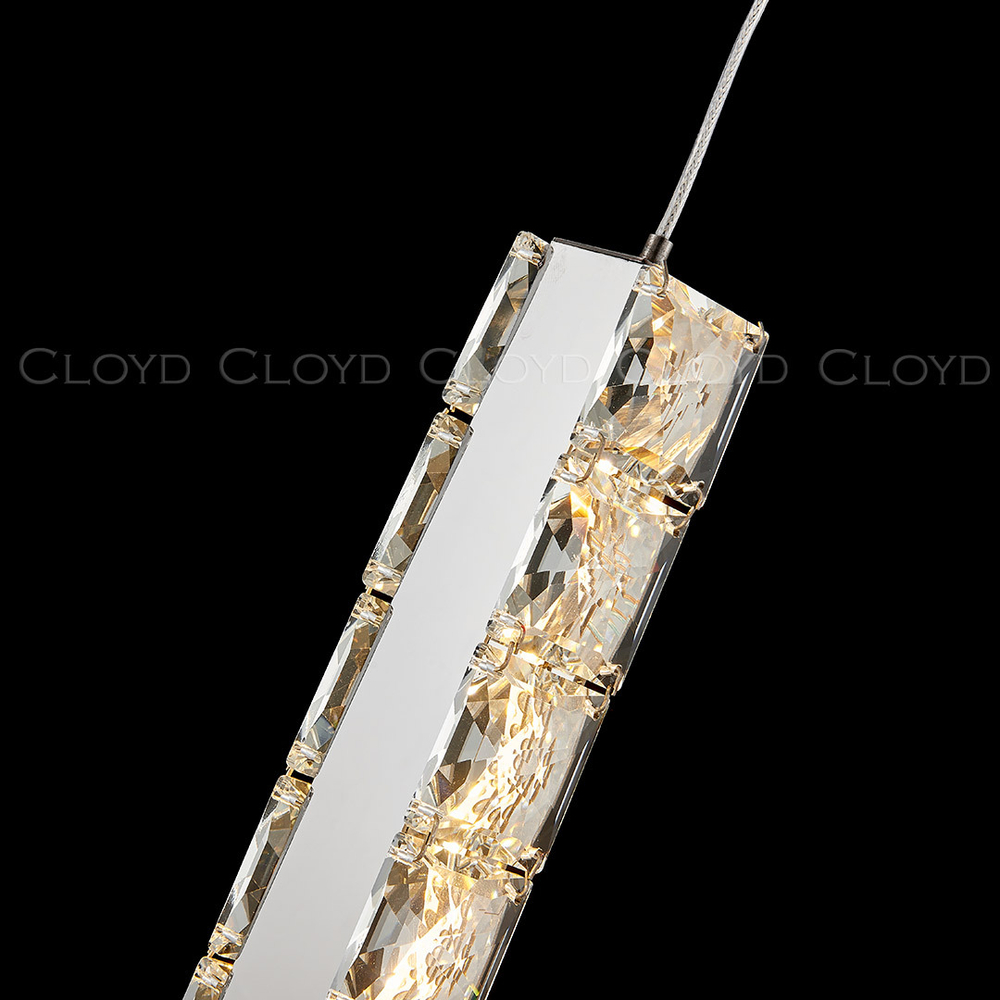 Подвесной светильник Cloyd ELATA P1 / выс. 38 см - хром (арт.11559)