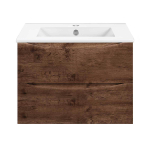 База под керамическую раковину Mia Slim 700 подвесная, 2 выкатных ящика soft close, R.Wood