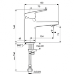 Смеситель для раковины Ideal Standard CERAPLAN BD209AA