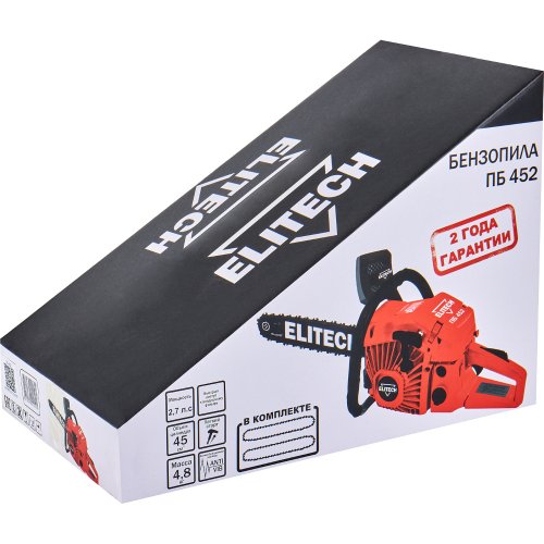 Бензопила ELITECH ПБ 452 (E1611.013.00)