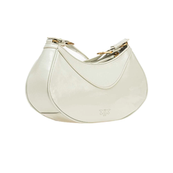 LOVE BAG LEATHER BON BON CROSSBODY - white / antique gold