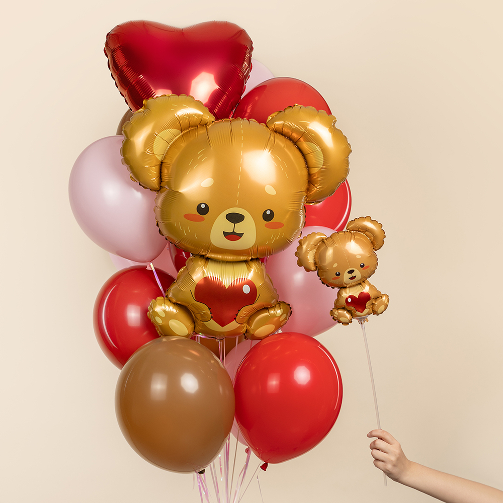 Фигура "Мишка с красным сердцем"