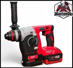 Набор аккумуляторного электроинструмента инструмента Milwaukee 4в1 с 4 АКБ Шуруповерт Болгарка Перфоратор Гайковерт 21V