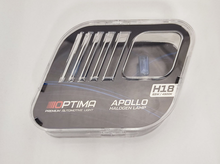 Галогенные лампы Optima Apollo H18 White 4500K, комплект 2 лампы
