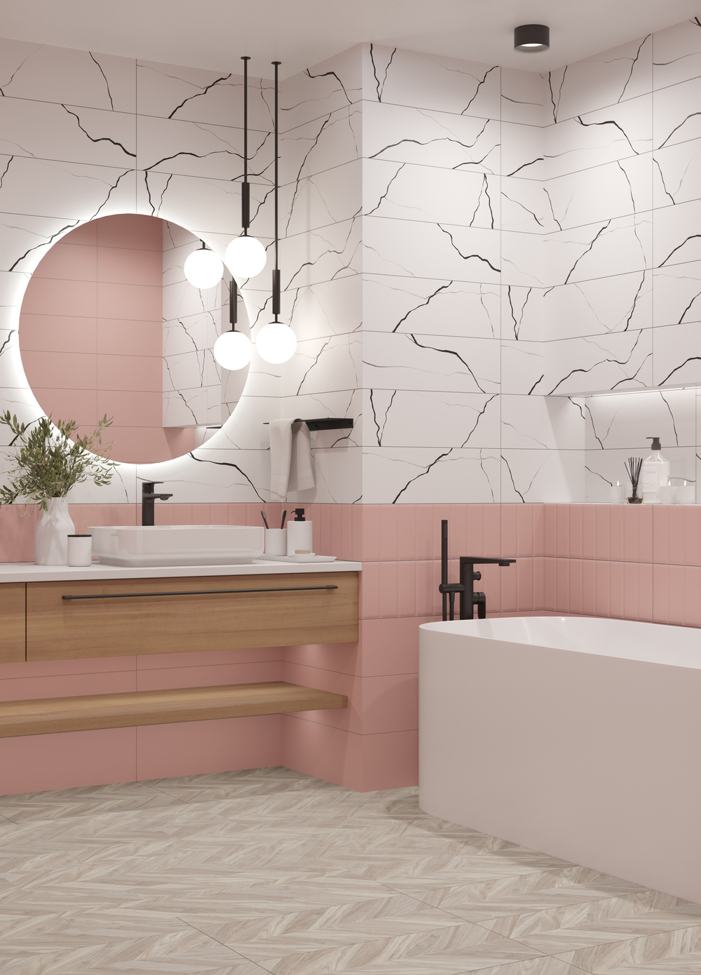 Керамогранит LB Ceramics Одри 30x60.3 см 1.44 м² матовый цвет шеврон