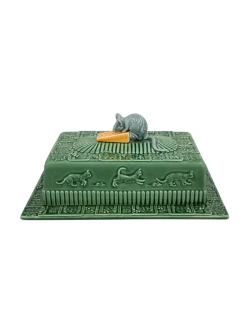 Mensa Home Контейнер для сыра 30,5x22,5x12,5 см для хранения сыра мышь зелено-желтая
