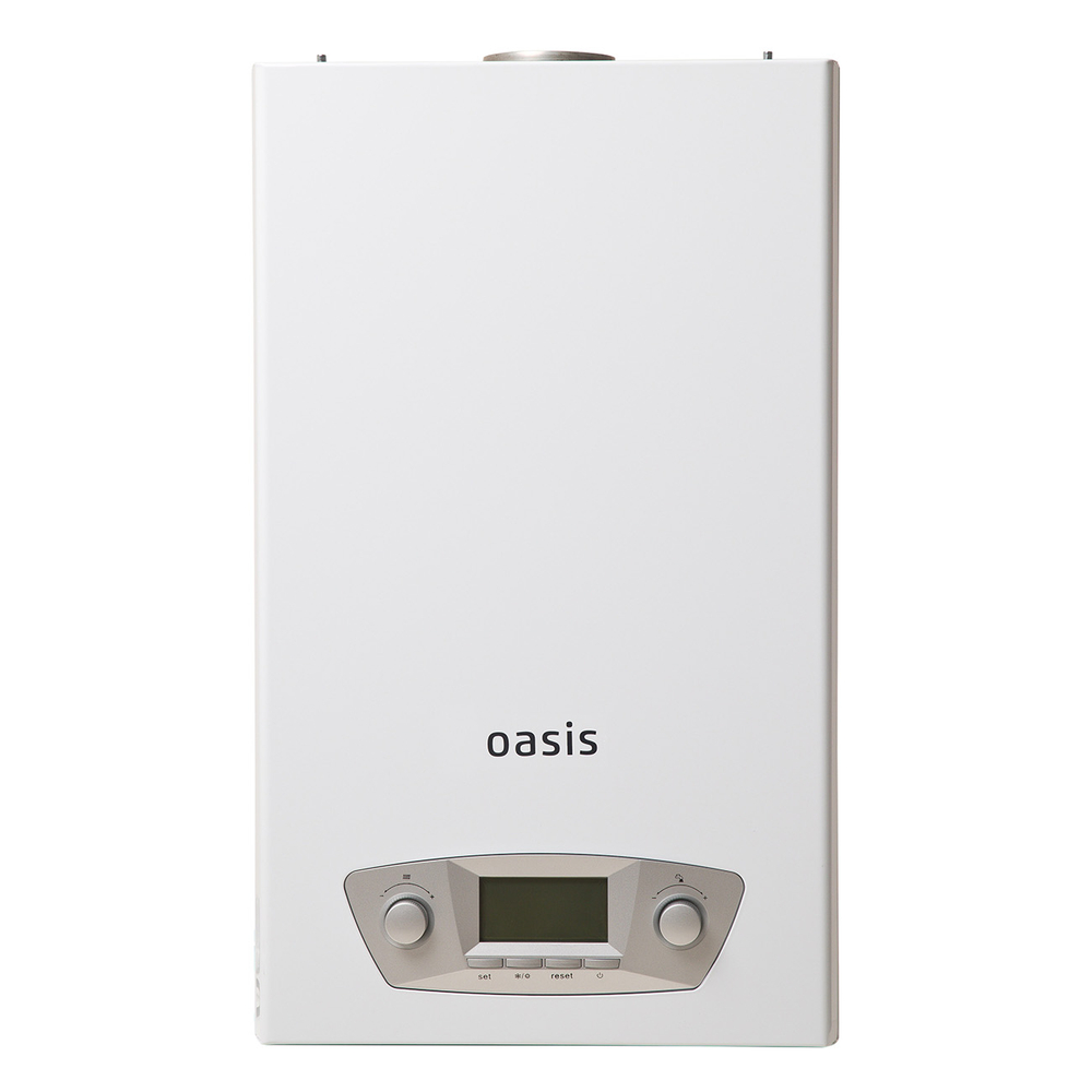 Котел газовый настенный Oasis Eco RE-24 двухконтурный (Отопление + ГВС) до 240 м2 закрытая камера сгорания