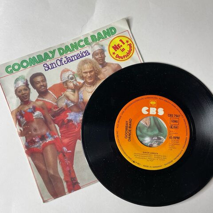 Винтажная виниловая пластинка 7 дюймов (маленькая пластинка) Goombay Dance Band Sun Of Jamaica (Germany 1979)