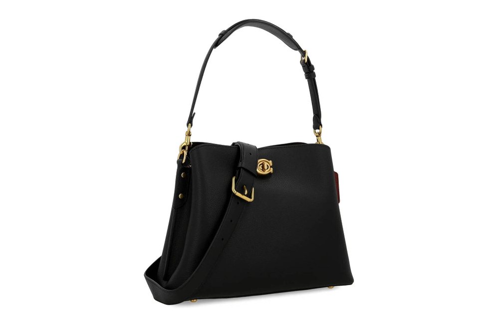 Кожаная сумка через плечо WILLOW Coach - черный(C2621)