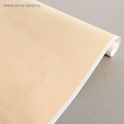 Бумага масштабно-координатная, ширина 640 мм, в рулоне 10 метров, 40 г/м², оранжевая