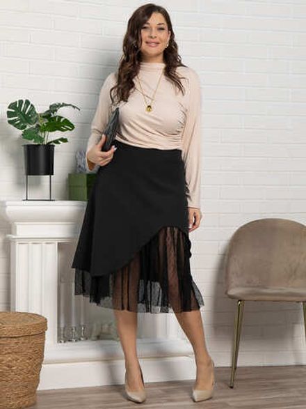 Юбка Виттория (черная) Ю15110-3М LT Collection