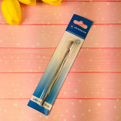 Шабер для удаления кутикулы на блистере «Ультрамарин», цвет серебро, 13 см